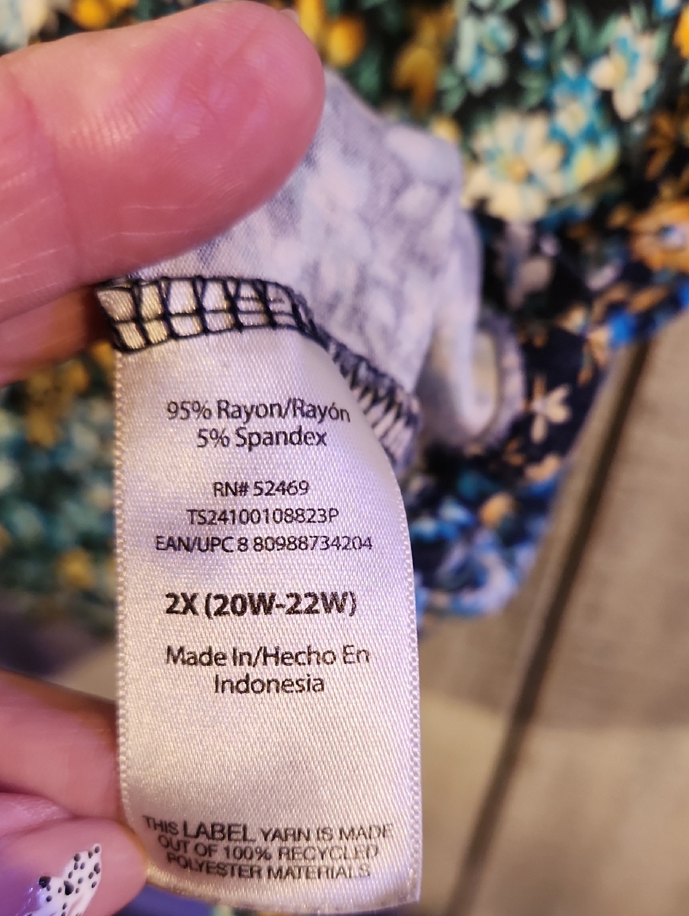 TERRA & SKY 2X ( 20-22 ) Summer Dress Blues & Yellows Plus Size Casual - Picture 3 of 5